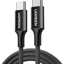 UGREEN 65250 USB-C Cable 2m – 100W PD Fast Charging & Black Braided