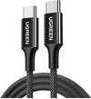 UGREEN 65250 USB-C Cable 2m – 100W PD Fast Charging & Black Braided