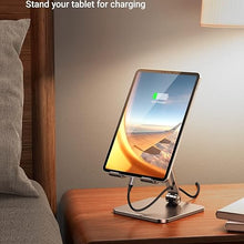 UGREEN 40393 Foldable Metal Tablet Stand Black Aluminum for iPad Pro 12.9 iPhone Samsung
