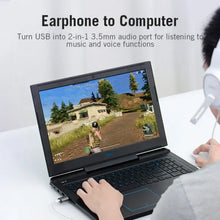 VENTION CDNH0 USB External Sound Card Metal | USB 2.0 to 3.5mm Audio Adapter | Gold-Plated | 2.1 Channel | Plug & Play | Aluminum Alloy