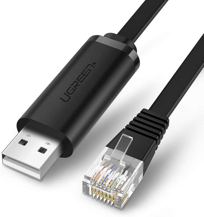 UGREEN 50773 USB to RJ45 Console Cable 1.5m for Cisco Routers Switches Network Configuration