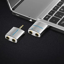 VENTION BDAW0 4 Pole 3.5mm Male to 2×3.5mm Female Audio Converter | Audio Splitter | Headset Splitter | PC, Laptop, Gaming Headset