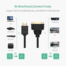 UGREEN 20136 HDMI to DVI Adapter Cable 22cm 1080P for PC Laptop Gaming Console to DVI Monitor