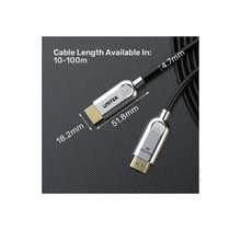 UNITEK 10M-30M Fiber Optic HDMI Cable | 4K@60Hz, Active Optical, 18Gbps