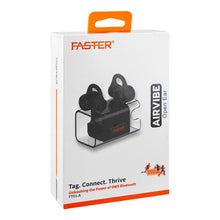 Faster Airvibe 2 Open Ear Design Wireless Earbuds | FT01-A | 5H Playtime | Black | Open-Ear | Enhanced Bass | Bluetooth | Lightweight