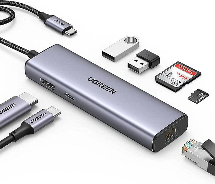 UGREEN 90568 7-in-1 USB-C Hub: 4K HDMI, Gigabit Ethernet & 100W PD