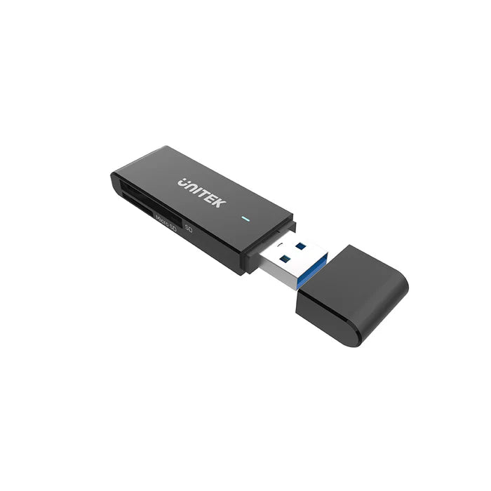UNITEK Y-9327A USB 3.0 Card Reader 5Gbps SD MicroSD for Windows Mac Android Linux Plug and Play