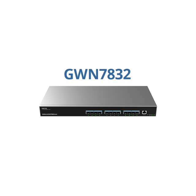 Grandstream GWN7832 Layer 3 Aggregation Switch | 12 x 10G SFP+, Stacking & Dual PSU