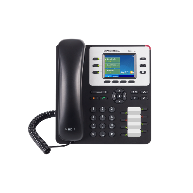Grandstream GXP2130 High-End IP Phone | 3 Lines, Bluetooth & Colour LCD