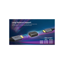 UNITEK A1013BK 4K HDMI Coupler 4K@60Hz HDR HDMI 2.0 Gold-Plated Extend up to 20M Optical Fiber