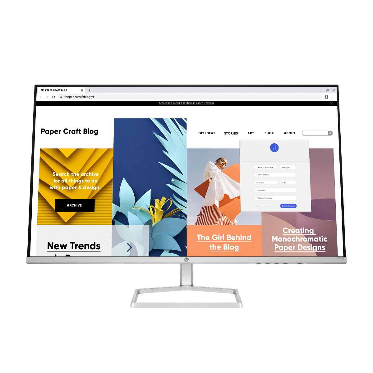 HP Series 5 532SF 31.5" FHD Monitor - (Official Warranty)