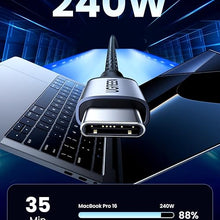 UGREEN 90440 USB-C Cable 2m – 240W PD 3.1 Fast Charging & Aluminum Braided