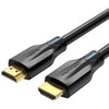 Vention AANBH HDMI 2.1 Cable, 8K, 48Gbps, 2m, Black | 8K@144Hz | Dynamic HDR, eARC | Gold-Plated | PVC Coating
