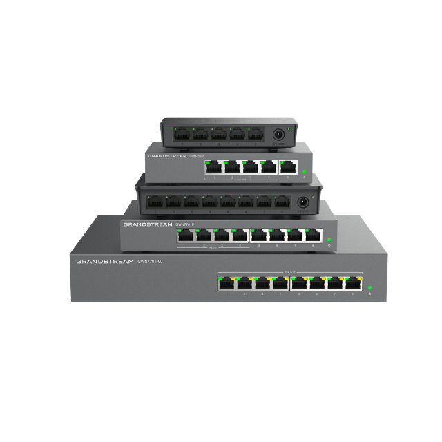 Grandstream GWN7700 5-Port Unmanaged Gigabit Switch | Desktop Network Switch for Small Business
