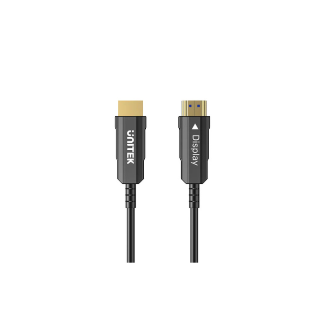 UNITEK 15M-30M Fiber Optic HDMI Cable | 4K@60Hz, 18Gbps, Active Optical