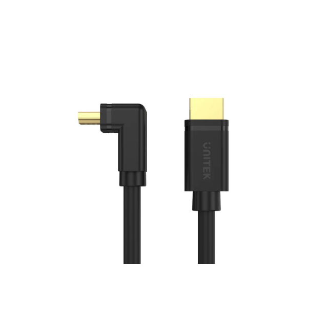 UNITEK Y-C1002 HDMI Right Angle Cable 3M 4K@60Hz 18Gbps HDR10 HDCP 2.2 for Wall-Mounted TV