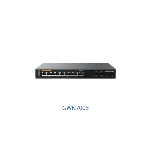 Grandstream GWN7003 VPN Router | 9-Ports & 2x 2.5G SFP Multi-WAN