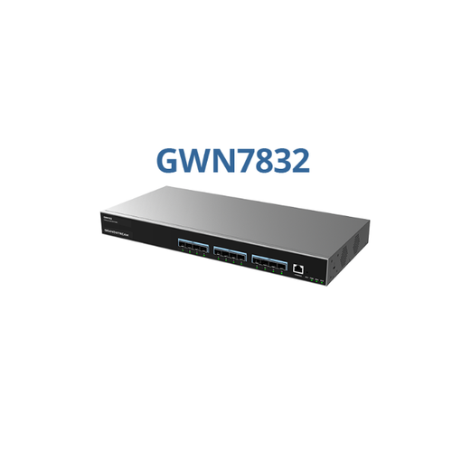 Grandstream GWN7832 Layer 3 Aggregation Switch | 12 x 10G SFP+, Stacking & Dual PSU