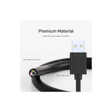 UNITEK C443EBK USB 2.0 Cable Male to Male 3M 480Mbps for Hubs Docking Stations DVD Players Gold-Plated