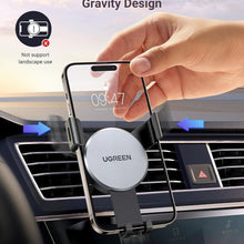 UGREEN 40907 Gravity Drive Air Vent Mount Phone Holder Deep Black Auto Locking Car Accessory
