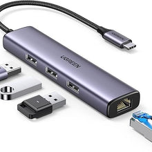 UGREEN 60600 USB-C Hub: 3x USB 3.0 & Gigabit Ethernet Adapter