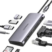 UGREEN 80133 10-in-1 USB-C Hub: Dual HDMI+VGA, Ethernet, 100W PD