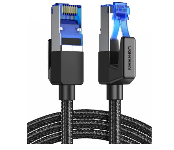 UGREEN 80432 CAT8 Shielded LAN Cable 3M 40Gbps 2000MHz Braided for Gaming PC Router