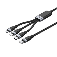 UNITEK C14101BK-1.5M 3-in-1 USB-C Cable Micro Lightning Type-C 1.5M for iPhone Android Samsung