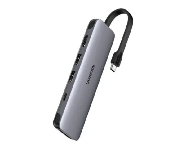 UGREEN 5-in-1 USB-C Hub: 4K HDMI, Gigabit Ethernet & 100W PD