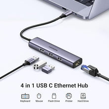 UGREEN 60600 USB-C Hub: 3x USB 3.0 & Gigabit Ethernet Adapter