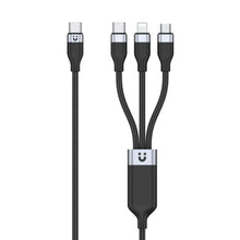 UNITEK C14101BK-1.5M 3-in-1 USB-C Cable Micro Lightning Type-C 1.5M for iPhone Android Samsung