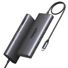 UGREEN 15534 10-in-1 USB-C Hub: Dual 4K HDMI, Ethernet, SD/TF & 100W PD