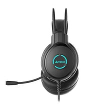 A4tech FH300U Neon Illuminate USB Stereo Headset - Black | Gaming Headset with Microphone