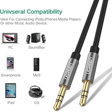 UGREEN 10735 3.5mm Male to Male Audio Cable 2M for Headphones Speaker Car Stereo