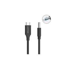 UNITEK C14117BK-1.8M USB-C to DC 4.5x3mm HP Blue Pin Charging Cable 65W PD for HP Laptops 1.8M