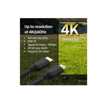 UNITEK C11079BK 1.5M-20M HDMI Cable | 4K@60Hz, 18Gbps, Triple Shielded