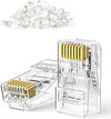 UGREEN 50962 CAT6 Unshielded RJ45 Modular Plugs 50 Pack Gold Plated for Ethernet Cables