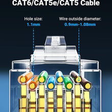 UGREEN 50962 CAT6 Unshielded RJ45 Modular Plugs 50 Pack Gold Plated for Ethernet Cables