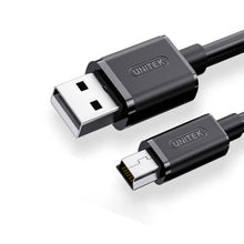 UNITEK Y-C432EBK USB 2.0 to Mini 5-Pin Cable 1.5M 480Mbps for Camera GPS MP3 Mini USB Device