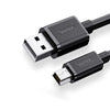 UNITEK Y-C432EBK USB 2.0 to Mini 5-Pin Cable 1.5M 480Mbps for Camera GPS MP3 Mini USB Device