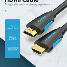 VENTION VAA-M02-B100 4K HDMI Cable (1 Meter) | High-Speed 18Gbps | 4K@60Hz | HDR, 3D, ARC | Braided | Gold-Plated | Ultra HD Gaming & Streaming