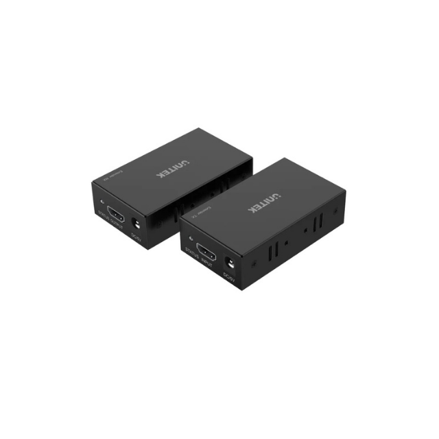 UNITEK V101A HDMI Extender Over Ethernet 150M 1080P Cat6 RJ45 Plug-and-Play for TV Projector Gaming