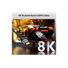 UNITEK 8K HDMI Cable (1m–10m) | 8K@60Hz, 4K@120Hz, Braided Nylon