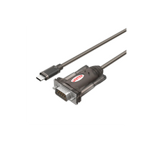 UNITEK Y-1105K USB-C to RS232 Serial DB9 Adapter Cable 1.5M 1.2Mbps for Printer Label Writer ISDN