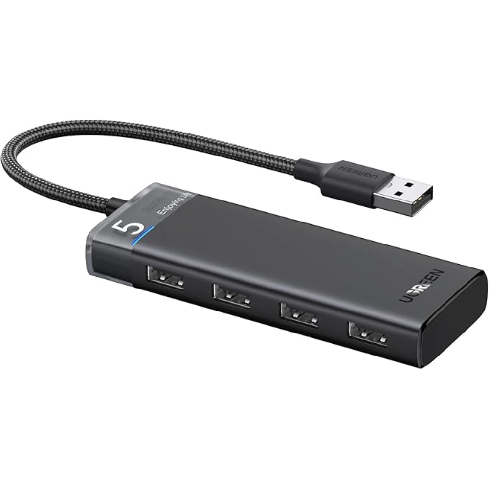 UGREEN 15548 USB 3.2 Gen 1 Hub 4-Ports 5Gbps for Laptop PC Flash Drive External HDD