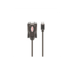 UNITEK Y-1105K USB-C to RS232 Serial DB9 Adapter Cable 1.5M 1.2Mbps for Printer Label Writer ISDN
