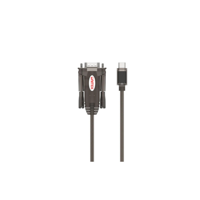 UNITEK Y-1105K USB-C to RS232 Serial DB9 Adapter Cable 1.5M 1.2Mbps for Printer Label Writer ISDN