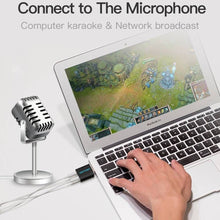 VENTION VAB-S17-B USB External Sound Card | USB 2.0 Audio Adapter | 3.5mm Mic & Headphone | Plug & Play | No Driver Required | Windows, Mac, PS4, Linux, Chromebook