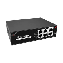 6-Port Megabit PoE Network Switch | PLN-1104MB | 4 × PoE Ports (IEEE 802.3af/at) | 2 × Uplink Ports | 65W PoE Budget | Extended Mode up to 250m - UGREEN PAKISTAN
