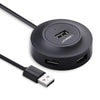 UGREEN 20277 USB 2.0 Hub 4-Port Splitter 1 Meter 480Mbps for Laptop PC Keyboard Mouse Flash Drive
